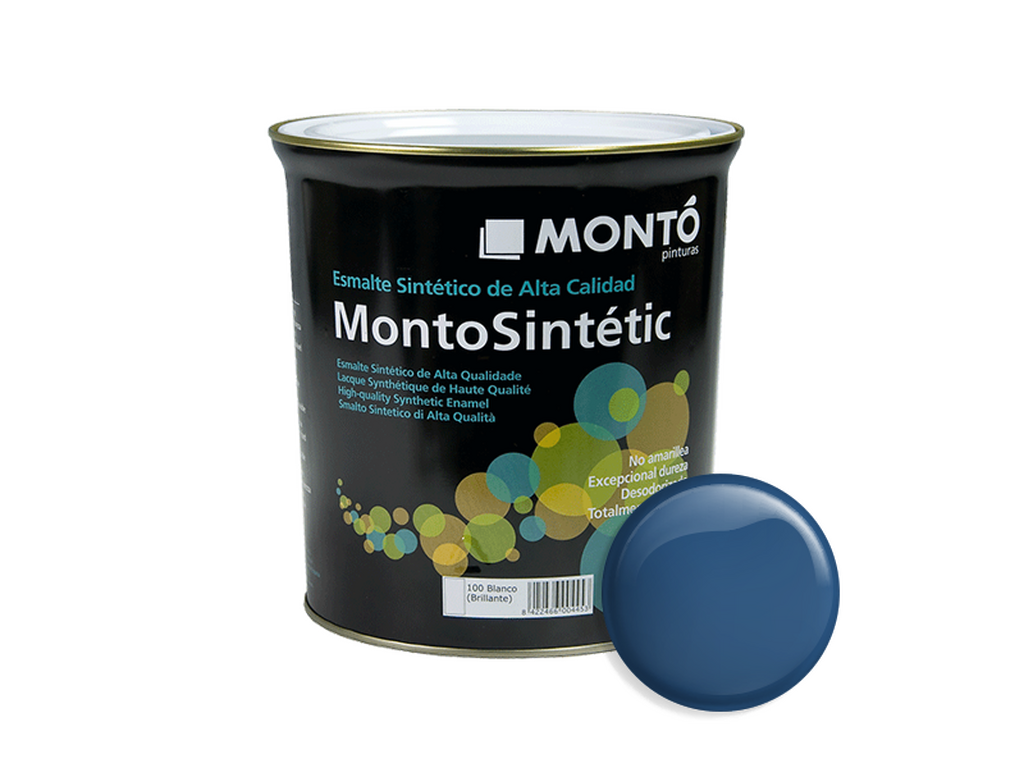 MONTOSINTETIC BRILLANTE AZUL MARIN.750ML & MONTOSINTETIC BRILLANTE AZUL MARINO 4L