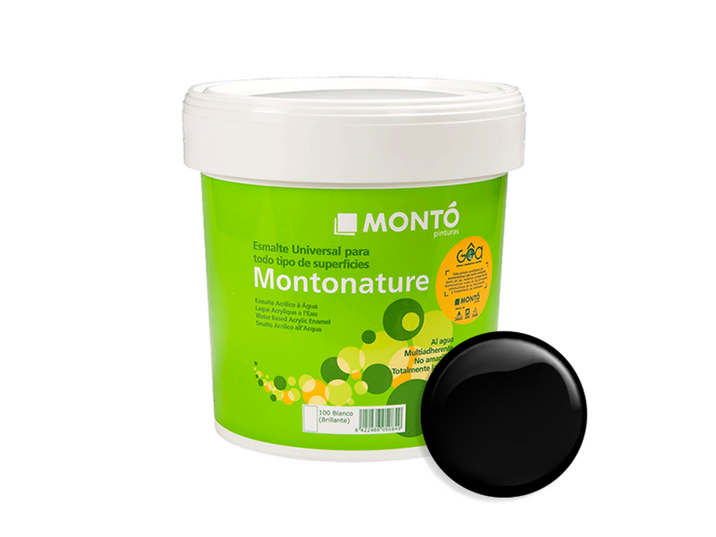 MONTONATURE SATINADO NEGRO 4L