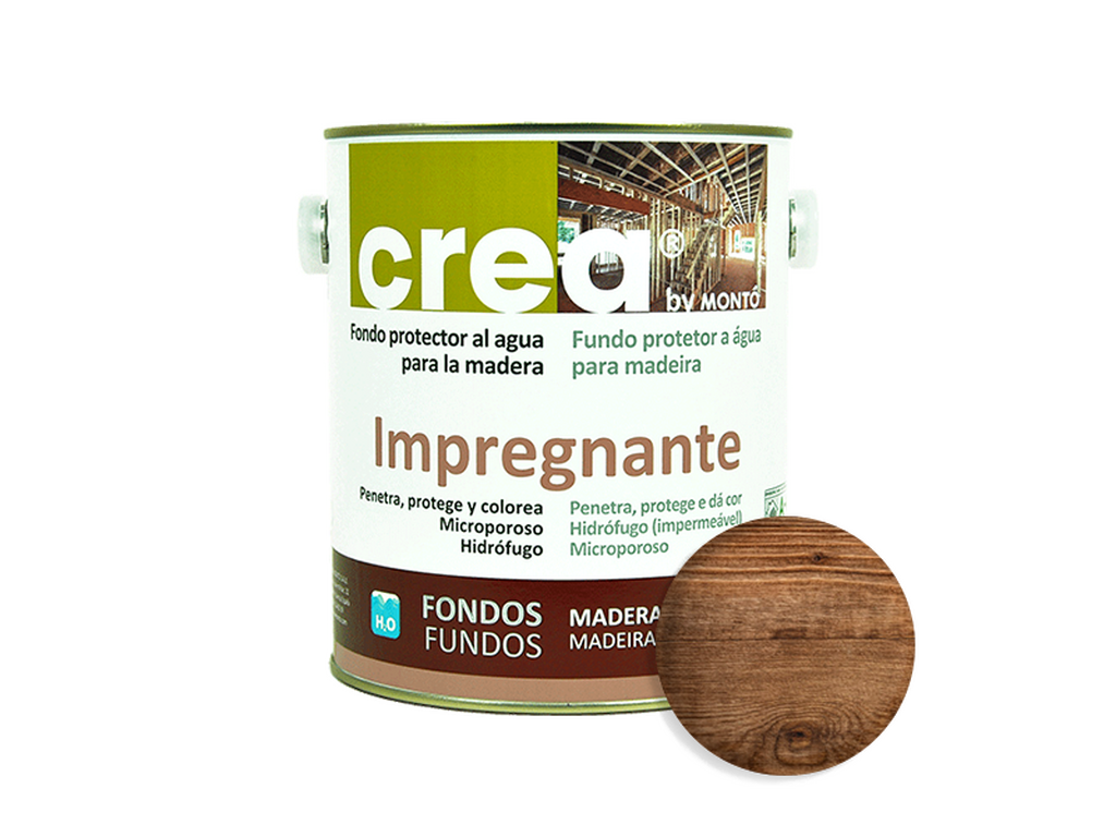 CREA IMPREGNANTE CASTAÑO 2.5L & CREA IMPREGNANTE CASTAÑO 500ML