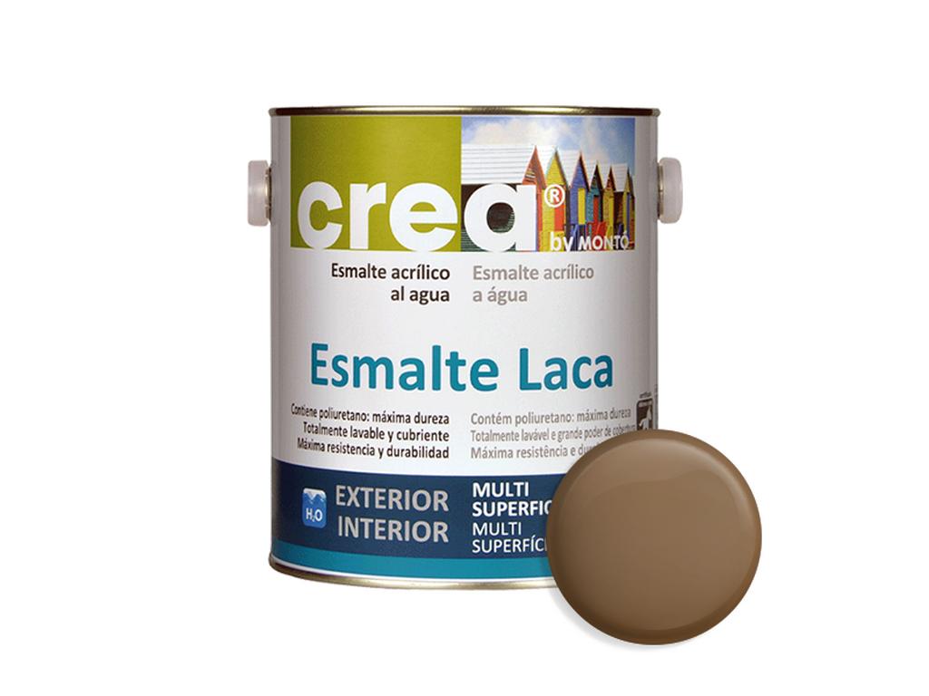 CREA ESM.LACA SATINADO OCRE VIEJO 2.5L & CREA ESM.LACA SATINADO OCRE VIEJO 500ML