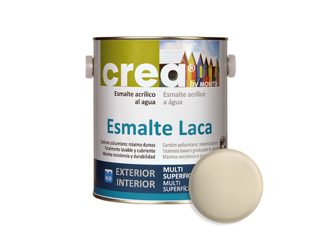 CREA ESMALTE LACA SATINADO MARFIL 500ML & CREA ESMALTE LACA SATINADO MARFIL 2.5L