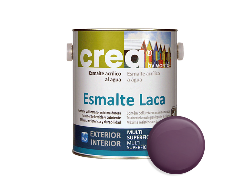 CREA ESM.LACA SATIN.VIOLETA OSCURO 2.5L & CREA ESM.LACA SATIN.VIOLETA OSCURO 500ML