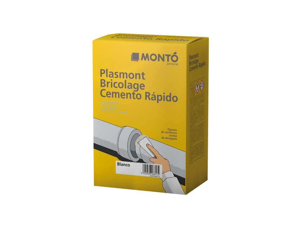 Plasmont Bricolage Cemento Rápido | Mortero de Fraguado Ultra Rápido | Reparación Interior/Exterior