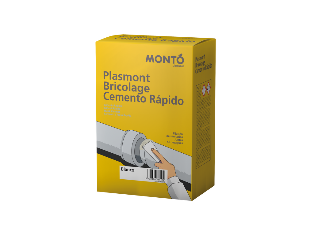 Plasmont Bricolage Cemento Rápido | Mortero de Fraguado Ultra Rápido | Reparación Interior/Exterior