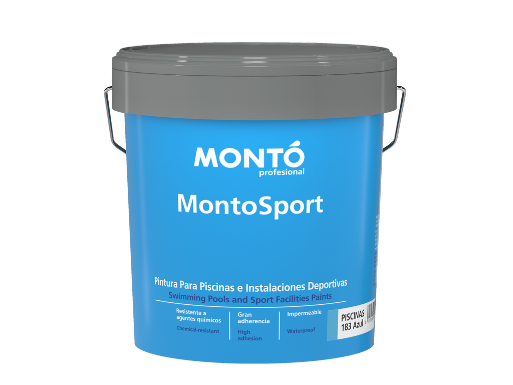 Montosport Piscinas al Agua | Pintura para Piscinas de Hormigón | Alta Resistencia al Cloro