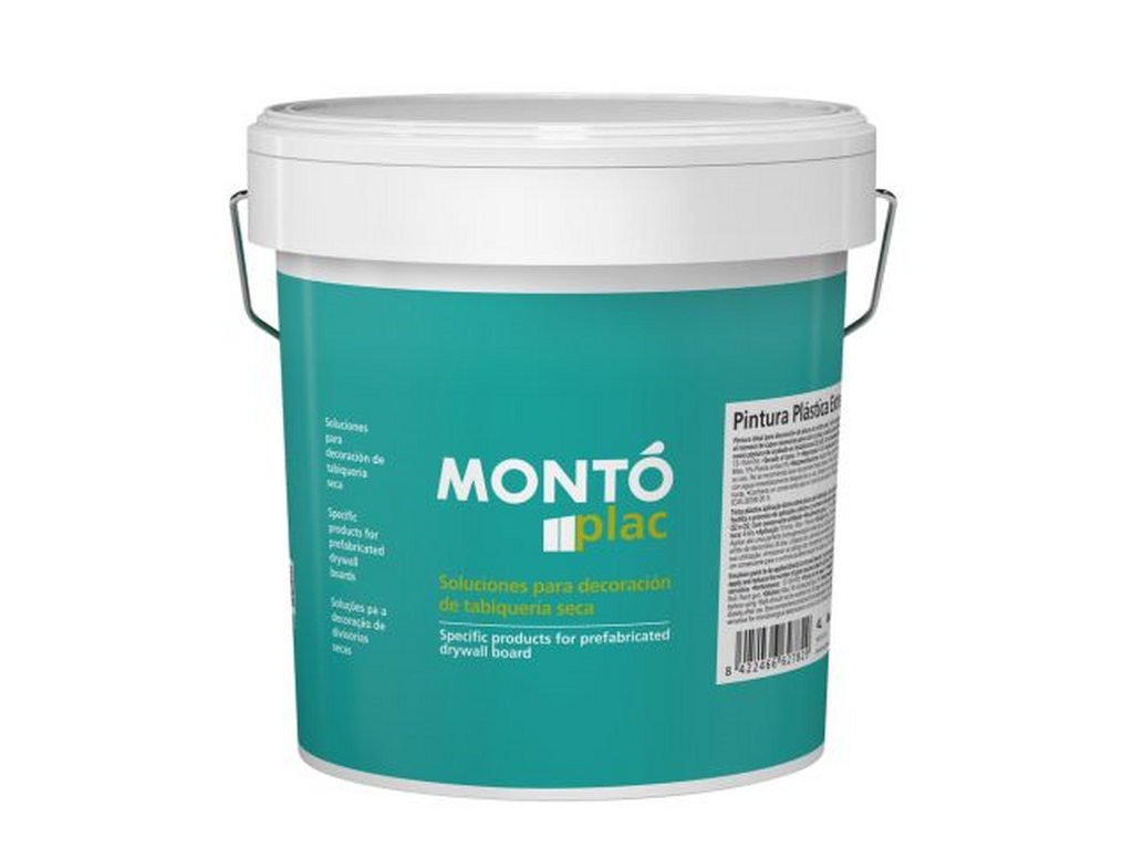 Montoplac Extramate+ | Pintura Extramate para Placas de Yeso Laminado | Máxima Cubrición (Blanco)