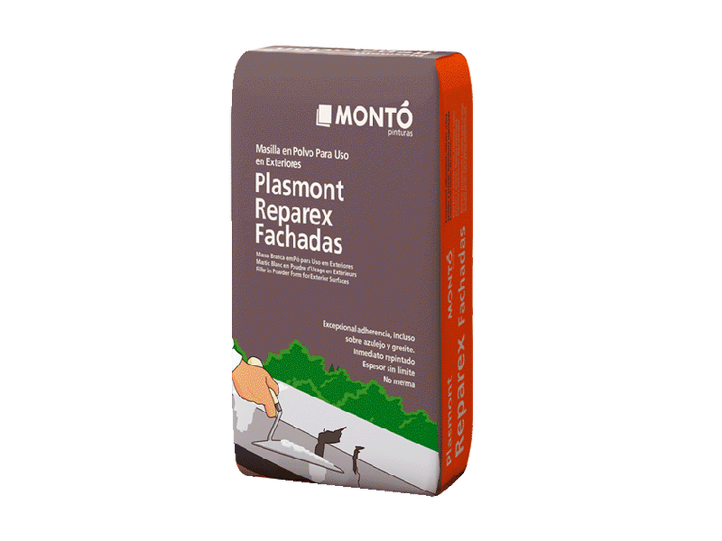 Plasmont Reparex Blanco | Masilla en Polvo de Alta Dureza | Reparación Exterior/Interior sin Cuarteos (Blanco)