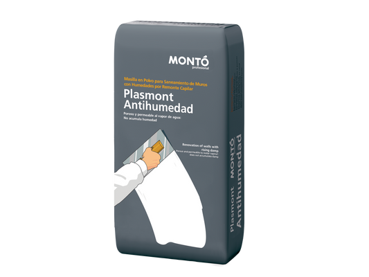 Plasmont Antihumedad | Mortero Cementoso de Renovación | Tratamiento de Humedad Capilar y Sales