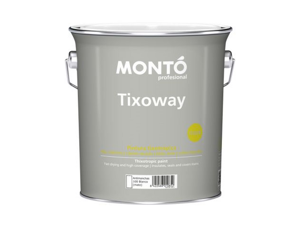 Tixoway Antimanchas | Pintura Aislante sin Olor | Bloqueo de Humos, Nicotina y Manchas Difíciles (Blanco)