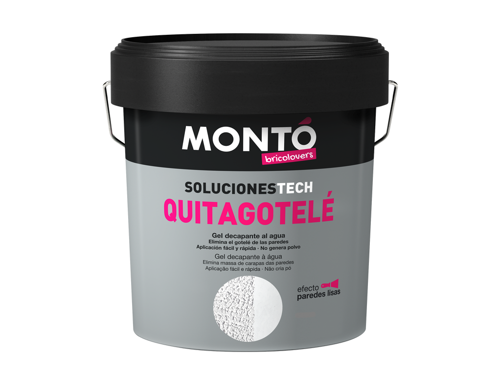 Quita Gotelé | Gel al Agua para Eliminar Gotelé | Decapante Interior/Exterior sin Polvo