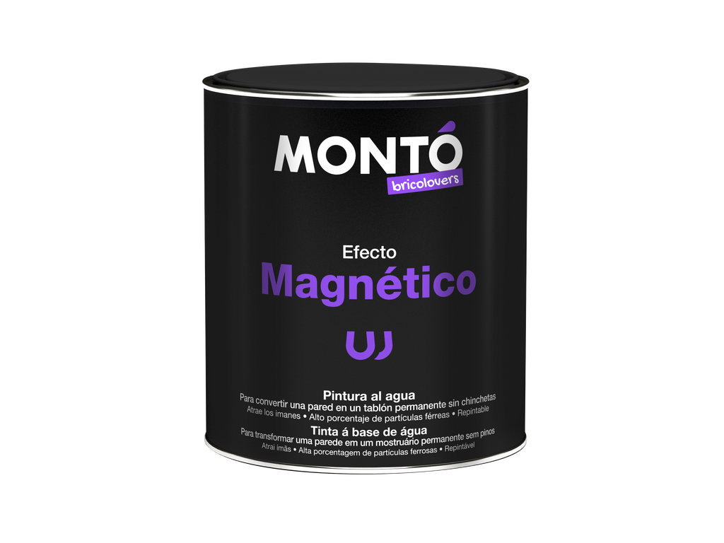Pintura Magnética para Paredes | Pintura Efecto Imán | Acrílica y Texturada | Ideal para Oficinas y Habitaciones Infantiles