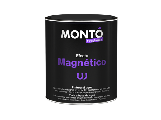 Pintura Magnética para Paredes | Pintura Efecto Imán | Acrílica y Texturada | Ideal para Oficinas y Habitaciones Infantiles