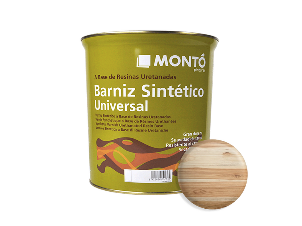 BARNIZ SINTETICO SATINADO TECA 750ML & BARNIZ SINTETICO SATINADO TECA 4L