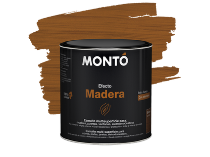 MONTO ESMALTE EFECTO MADERA EMBERO 500ML