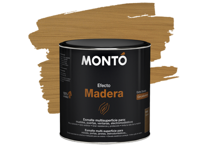 MONTO ESMALTE EFECTO MADERA IROKO 500ML