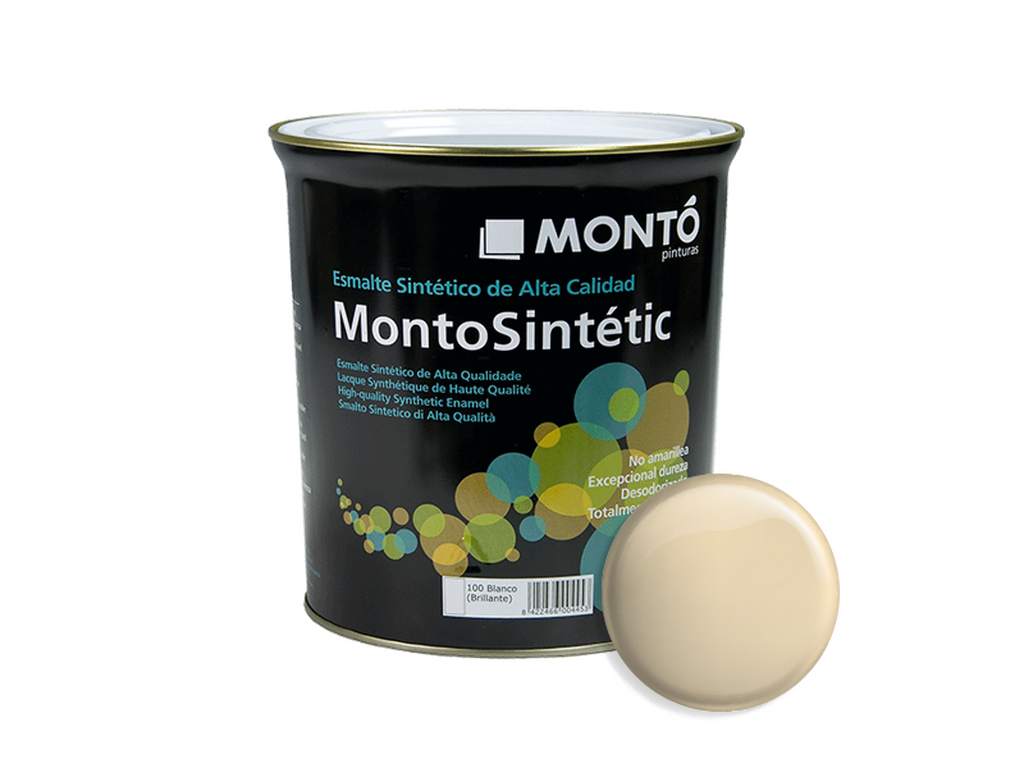 MONTOSINTETIC BRILLANTE CREMA PAL.750ML & MONTOSINTETIC BRILLANTE CREMA PALIDO 4L