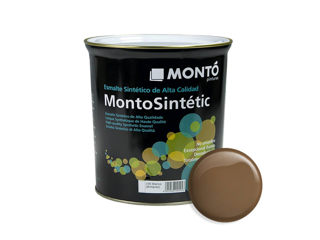 MONTOSINTETIC BRILLANTE OCRE VIEJO 4L & MONTOSINTETIC BRILLANTE OCRE VIEJO 750ML