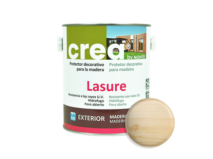 CREA LASURE SATINADO PINO 2.5L & CREA LASURE SATINADO PINO 500ML