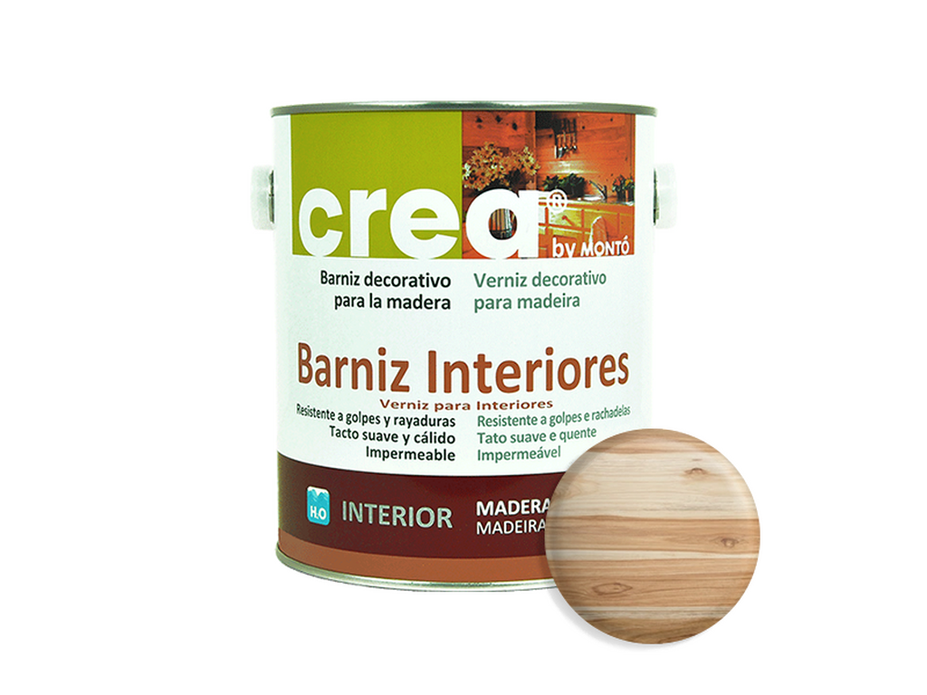 CREA BARNIZ INTERIOR SAT.TECA 2.5L & CREA BARNIZ INTERIOR SAT.TECA 500ML