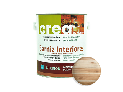 CREA BARNIZ INTERIOR SAT.TECA 2.5L & CREA BARNIZ INTERIOR SAT.TECA 500ML