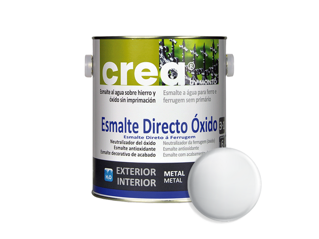 CREA ESMALTE DIRECTO OXIDO BLANCO 500ML & CREA ESMALTE DIRECTO OXIDO BLANCO 2.5L