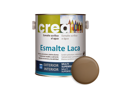 CREA ESM.LACA SATINADO OCRE VIEJO 2.5L & CREA ESM.LACA SATINADO OCRE VIEJO 500ML