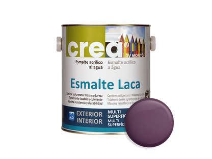 CREA ESM.LACA SATIN.VIOLETA OSCURO 2.5L & CREA ESM.LACA SATIN.VIOLETA OSCURO 500ML