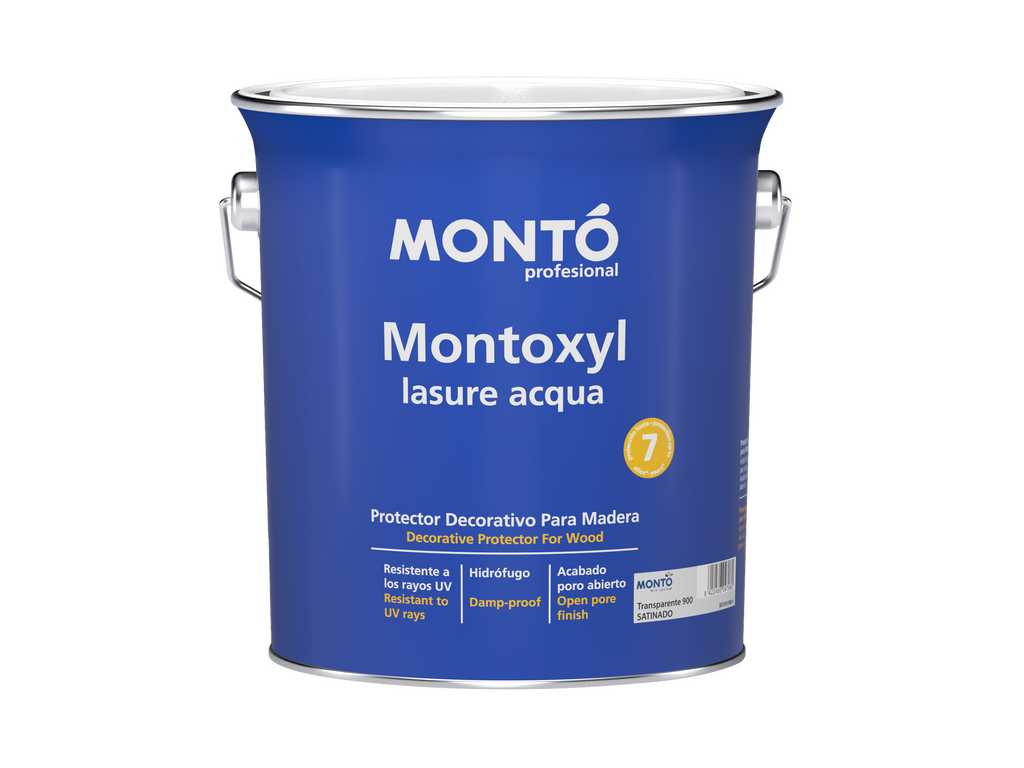 Tratamiento protector de madera: Montoxyl Lasure Acqua Satinado