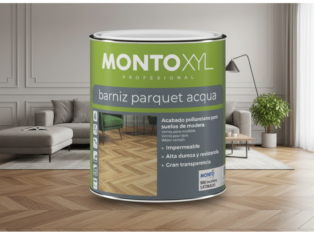Barniz Parquet Acqua Mate | Barniz al Agua para Parquet | Alta Resistencia y Acabado Mate Natural (1)