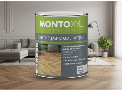 Barniz Parquet Acqua Mate | Barniz al Agua para Parquet | Alta Resistencia y Acabado Mate Natural (1)