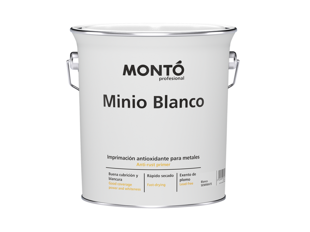 Minio Blanco | Imprimación Anticorrosiva para Hierro | Protección Óptima y Secado Rápido