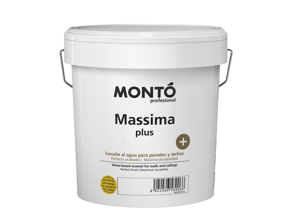 Massima+ | Pintura Mate Premium para Paredes y Techos | Máxima Lavabilidad y Acabado Sedoso (Blanco)