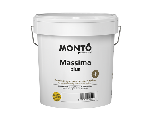 Massima+ | Pintura Mate Premium para Paredes y Techos | Máxima Lavabilidad y Acabado Sedoso (Blanco)