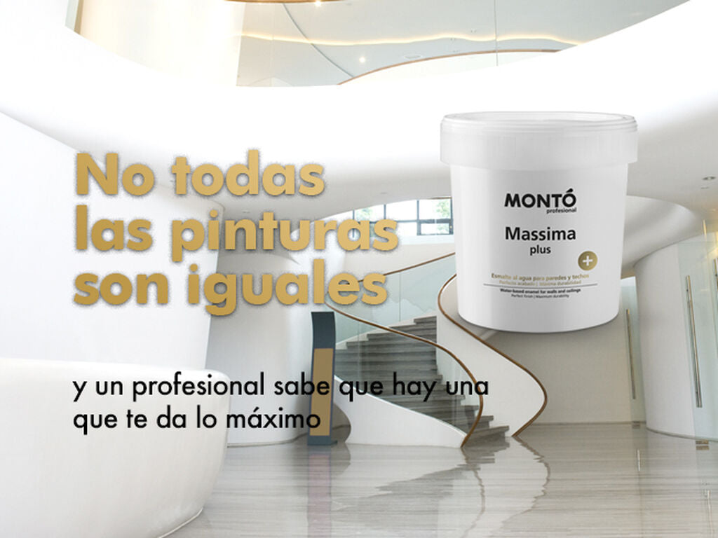 Massima+ | Pintura Mate Premium para Paredes y Techos | Máxima Lavabilidad y Acabado Sedoso (Blanco) (1)