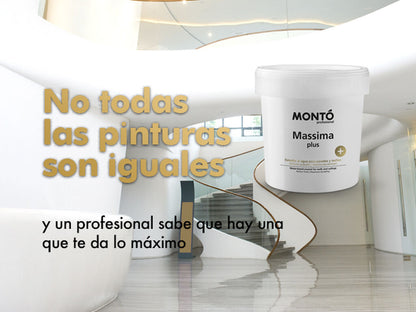 Massima+ | Pintura Mate Premium para Paredes y Techos | Máxima Lavabilidad y Acabado Sedoso (Blanco) (1)