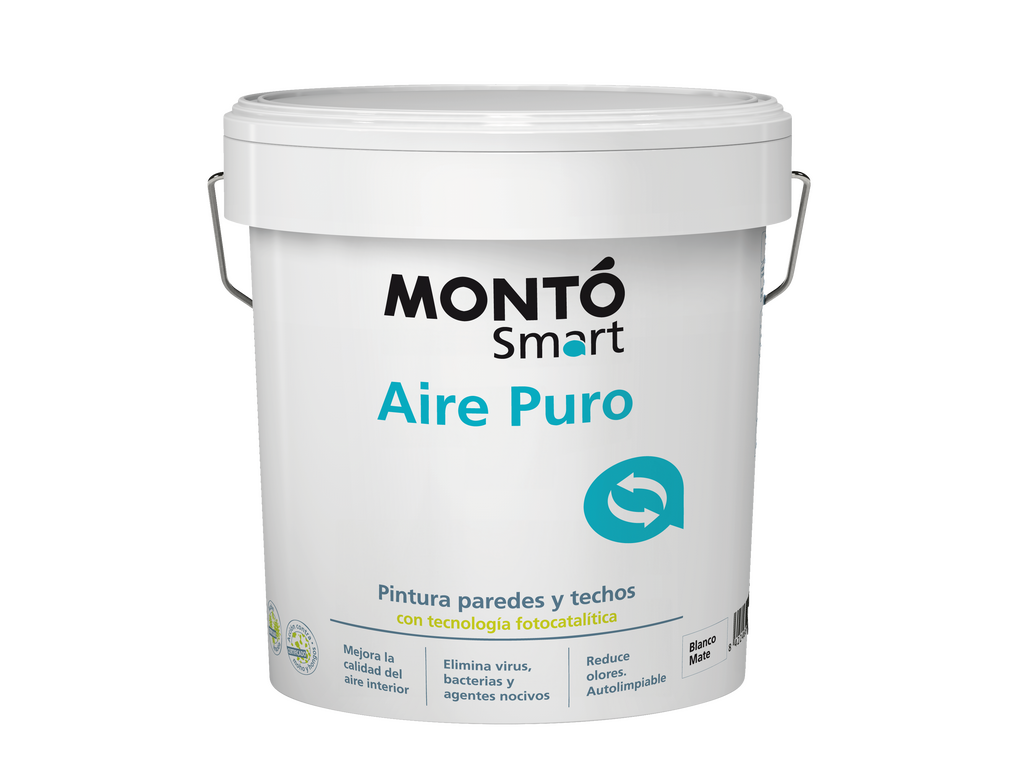 Smart Aire Puro | Pintura Fotocatalítica Purificadora del Aire | Reduce Contaminantes y Olores en Interior (Blanco)