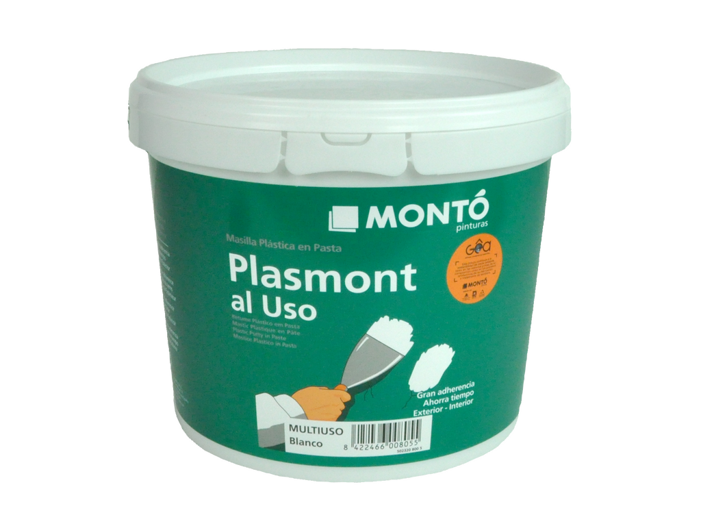 Plasmont al Uso Multiuso | Masilla en Pasta Lista al Uso | Reparación y Alisado Interior y Exterior