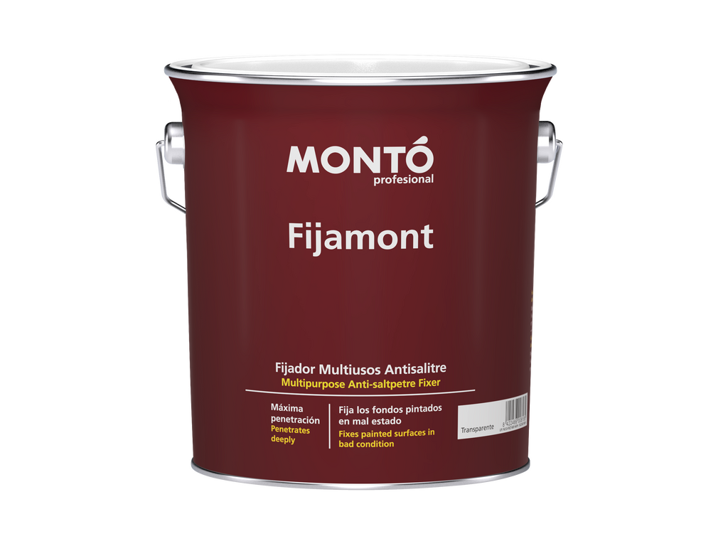 Fijamont | Imprimación Fijadora al Disolvente | Máxima Penetración y Adherencia en Superficies Porosas