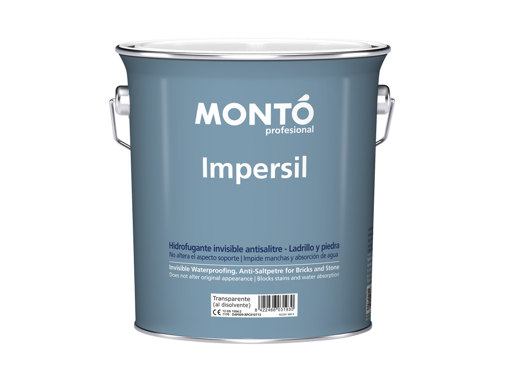 Impersil | Hidrofugante Invisible para Fachadas | Protección Antihumedad sin Alterar el Aspecto (Transparente)