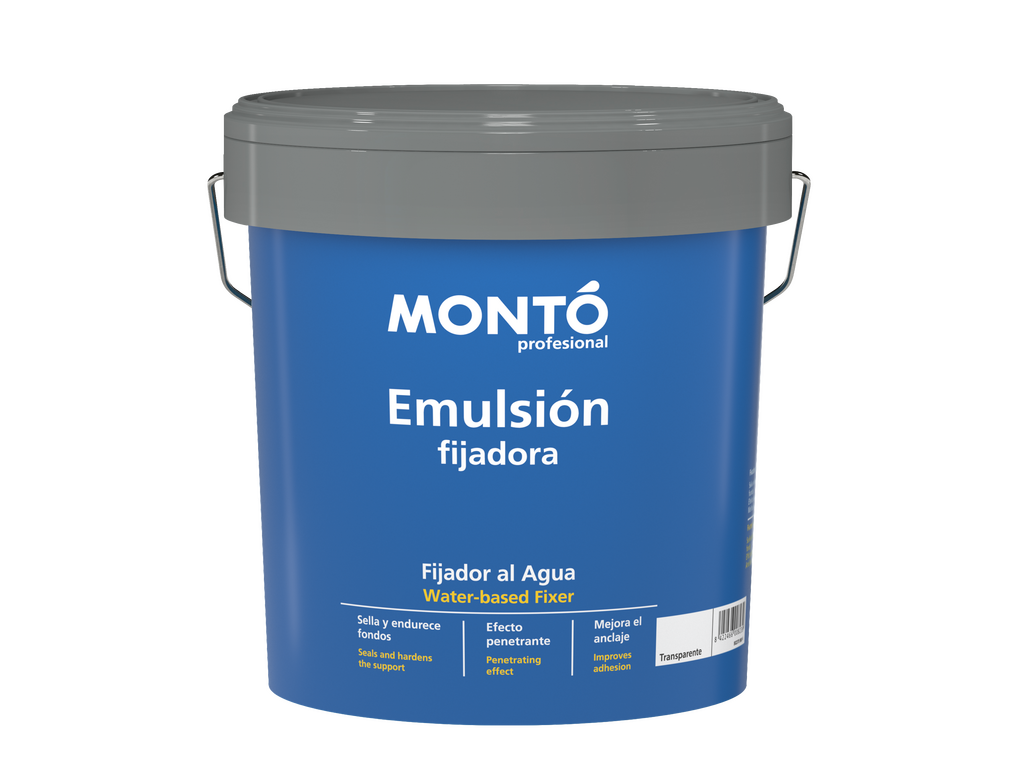 Emulsión Fijadora | Imprimación Fijadora Universal al Agua | Máxima Penetración y Regulación de Absorción (Transparente)