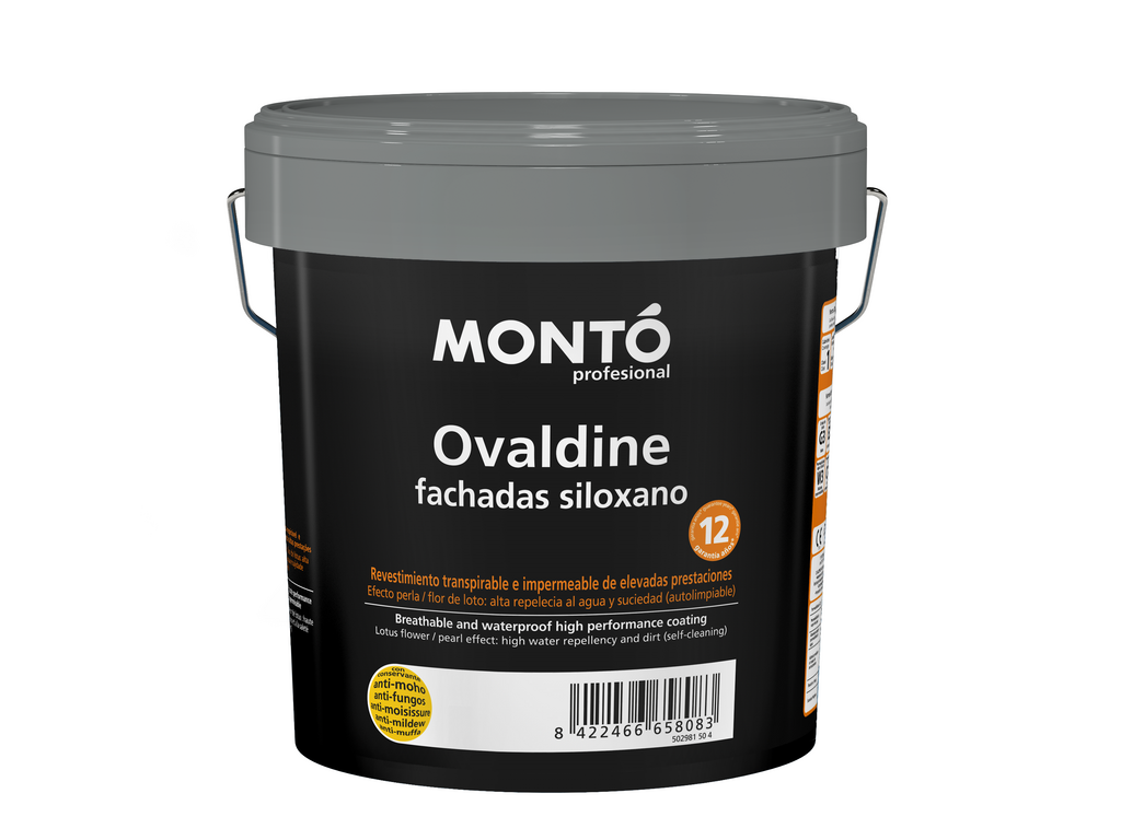 Ovaldine Siloxano | Revestimiento Siloxánico Extramate | Fachadas Autolimpiables de Máxima Durabilidad (Blanco)