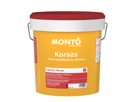 Koraza Cubiertas Fibrado | Impermeabilizante Acrílico Antigoteras con Fibras | Cubiertas, Terrazas y Fachadas