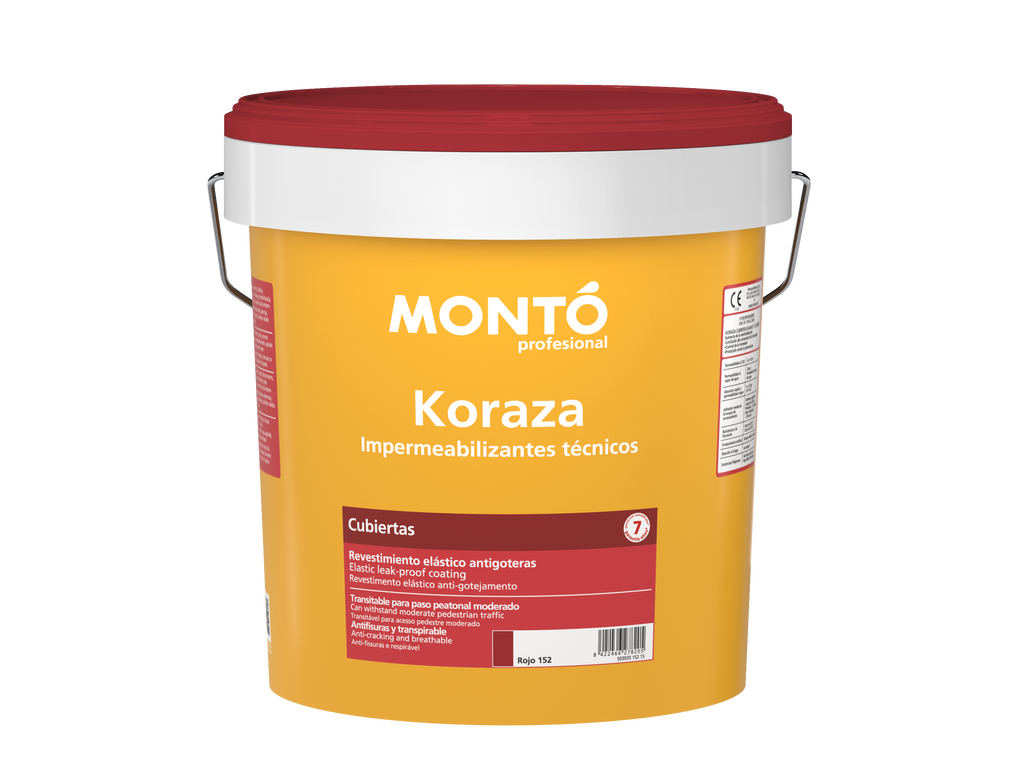 Pintura antifisuras para fachadas: Koraza Cubiertas