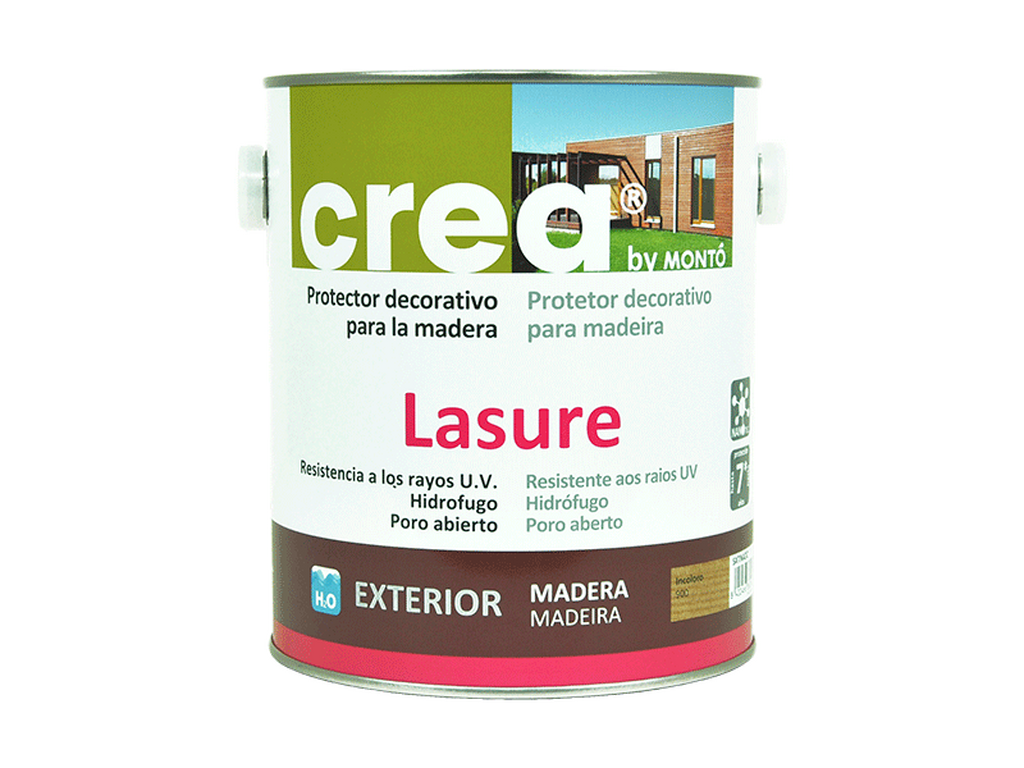 Protector al agua de madera: Crea Lasure Satinado