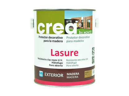 Protector al agua de madera: Crea Lasure Satinado