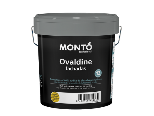 Pintura de fachadas Premium: Ovaldine Fachadas (4 Litros). Coloreable