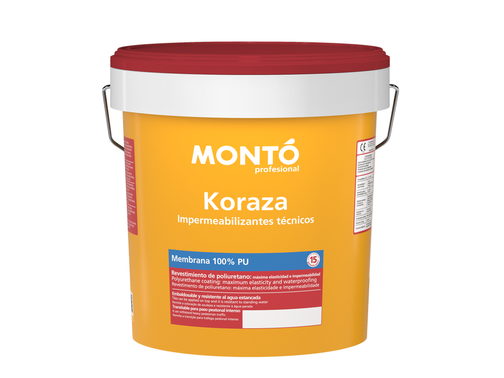 Koraza Membrana 100% PU | Impermeabilizante Poliuretano al Agua para Terrazas y Cubiertas