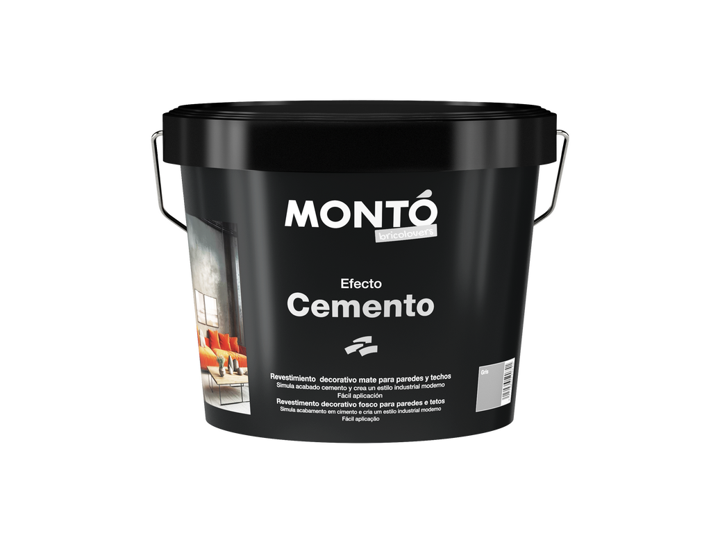 Pintura Efecto Cemento Bricolovers | Acabado Industrial Mate Texturizado | Interior y Techos (Gris o Gris Claro)